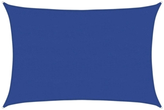 vidaXL Sonnensegel 160 g/m² Rechteckig Blau 5x6 m HDPE 311521