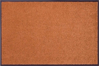 HANSE Home Fußmatte Waschbare Fußmatte Wash & Clean orange, rechteckig, Höhe: 7 mm