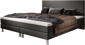 Boxspringbett S1 180x200 cm Webstoff Anthrazit