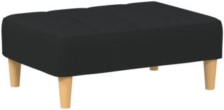 vidaXL Fußhocker Schwarz 77x55x31 cm Stoff 4007364