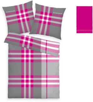 TOM TAILOR HOME Bettwäsche Nick in Gr. 135x200 oder 155x220 cm, Renforcé, 3 teilig, mit Gratiszugabe Gästehandtuch