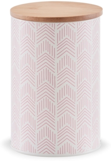 Vorratsdose mit Bambusdeckel, rosé - 1000ml, Ø 10,5cm