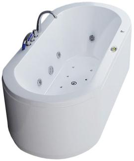 Luxus LED Whirlpool Badewanne 194x90 cm +Heizung +Radio Neustes Modell