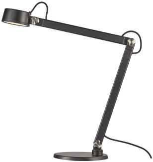 dftp NOBU LED Schreibtischlampe schwarz 600lm mit Schalter 49,5x10,5x46,5cm