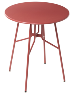 Outdoor Bistrotisch TALTAL 64 cm 64 cm Metall Rot