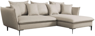 Ecksofa mit Schlaffunktion LAZARE von PASCAL MORABITO - Stoff - Beige - Ecke rechts