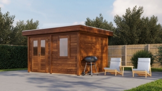 Lugarde Select Modern Gartenhaus Postdam 388x300cm - Braunes Öl