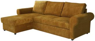 Ecksofa Monaco Cord (Farbe: Poso 01)