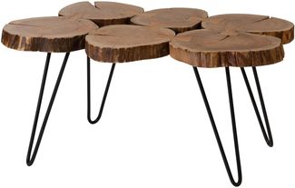 Couchtisch Akazie 104 x 65 x 45 natur lackiert LOUNGE COLLECTION #25