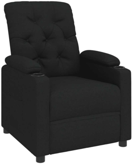 vidaXL Relaxsessel, schwarzer Stoff 352413