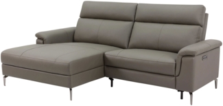 Ecksofa Uelzen / UG3109B, Leder, Braun, 240 x 102 x 98 cm