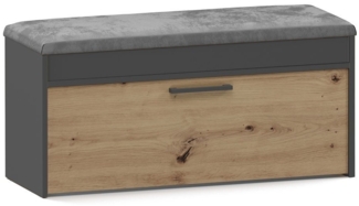 ibonto Schuhbank Multifunktionale Aufbewahrungsbank Schuhschrank mit Gepolstertem Sitz