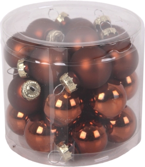 TrendLine Weihnachtskugeln aus Glas Ø 2,5 cm espresso 24 Stück