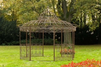 CLP Luxus Pavillon Romantik V2 rund 350 cm,antik braun