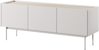 Mirjan24 'Celarii' Lowboard, Laminatplatte Cashmere / Eiche Linea, 55 x 37 x 144 cm