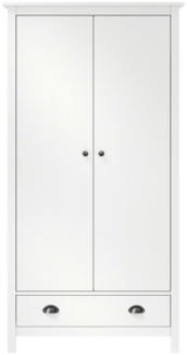 vidaXL Kleiderschrank mit 2 Türen Hill Range Weiß 89 x 50 x 170 cm Kiefer [288948]