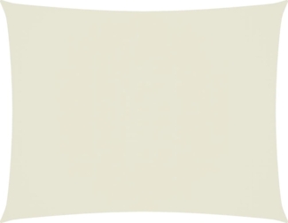 vidaXL Sonnensegel Oxford-Gewebe Rechteckig 6x7 m Creme 135222
