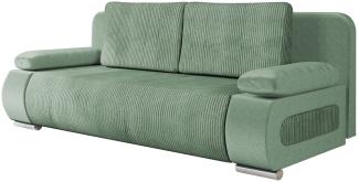 Schlafsofa Emma Cord (Farbe: Kronos 47 + Poso 47)