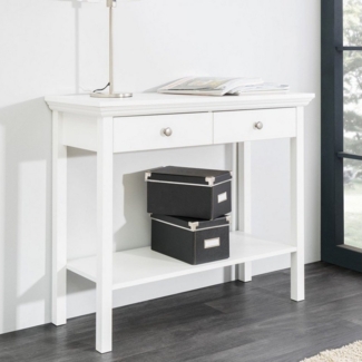 expendio Konsolentisch Landström 44, Landhausstil weiß 90 x 75 x 35 cm
