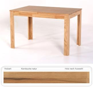 Küchentisch Percy 80 cm 120 cm Esstisch Massivholztisch Esszimmer Kernbuche lackiert, 80x80 cm