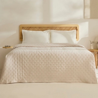 Karaca Home Tagesdecke Breezy Bettüberwurf Beige 160x240 cm