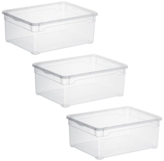 ROTHO Aufbewahrungsbox (Schuhboxenset, 3er-Set)
