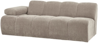 Modulsofa Mojo Flachcord 2er Arm-Links, Sand