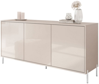 Lookway Kommode SANAYI Kaschmir auf Füßen – Hochglanzfronten und Push-to-Open