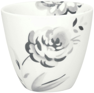 Greengate Becher Aslaug Latte Cup white 0,35l, Stoneware