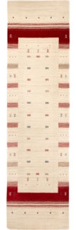 Morgenland Gabbeh Teppich - Loribaft Softy - Aurora Flair - läufer - 300 x 80 - Beige