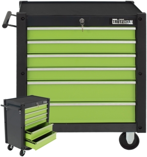 Werkzeugwagen Trutzi 78x64 cm 6 Schubladen Rollcontainer Werkstattwagen Werkzeugaufbewahrung grün
