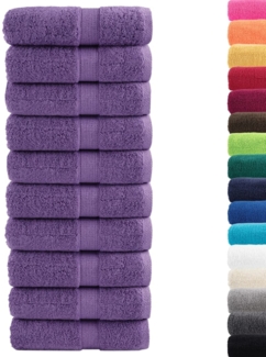 vidaXL Premium Waschhandtücher SOLUND 10 Stück Lila 30x30 cm 600 g/m² 137349