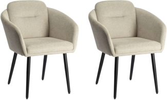 LeGer Home by Lena Gercke Esszimmerstuhl Fleur, TOPSELLER!, OTTOs Choice (Set, 2 St), Strukturstoff, ergonomisches Design, gesteppte Rückenlehne