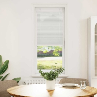 vidaXL Plissee Hellgrau 45x100 cm Stoffbreite 44,4 cm Polyester 4015319