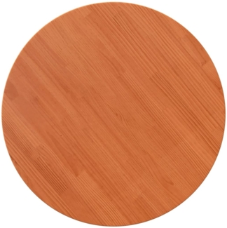 vidaXL Tischplatte Rund Wachsbraun Ø70x2,5 cm Massivholz Kiefer 847128