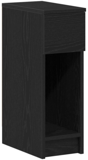 vidaXL Nachttisch mit Schublade Schwarz Eichen-Optik 20x36x60 cm 858697