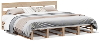vidaXL Massivholzbett ohne Matratze 200x200 cm Kiefer 3302306
