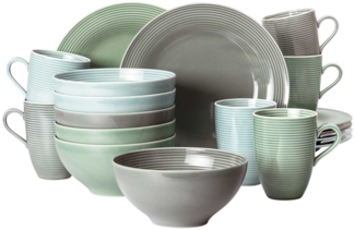 Seltmann Weiden Beat Color Glaze Frühstücks-Set 18-teilig 3-farbig