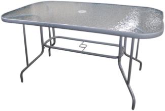 Bistrotisch Glastisch Gartentisch Balkontisch Terrassentisch Esstisch 110x70 cm