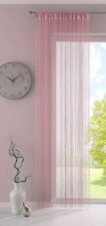 Gardinenbox Fadenvorhang (1 St), Multifunktionsband, transparent, Fadengardine Tunneldurchzug Flauschband Multiband Raumteiler 20303MB