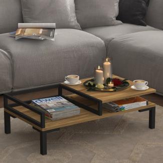 Couchtisch Ibestad 90 x 50 x 28 cm Saphir-Eiche [en. casa]