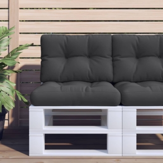 vidaXL Palettenkissen Schwarz 60x40x12 cm Stoff 360564