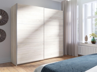 AX LIVING Sonoma Eiche 200 cm – Adelna mit Schiebetüren modern