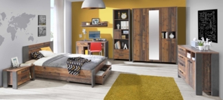 Jugendzimmer CLIF Komplettset 8-tlg. Optik: Old Wood Vintage von Forte