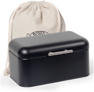 Zedelmaier Brotkasten Brotkasten aus Metall,Brot Lange Aufbewahren,Retro Brot Box mit Deckel, (2-tlg, MBH001&2), Stapelbar Brotaufbewahrungsbox