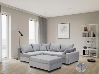 COLLECTION AB Ecksofa Parma L-Form, mit Schlaffunktion und Bettkasten, inklusive Kissen, Bonellfederkern