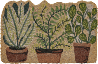 Fußmatte ANAMUDI Naturfarben 40 x 60 cm Kokosfasern