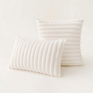 Interior by Hakito Sofakissen 2er Set Kissenbezug inklusive Füllkissen Kissen Füllung Fluf, (Spar-Set, 2 St, Dekokissen mit Füllkissen (nach gewählter Größe), Kissenhülle mit Füllung Set mit Innenkissen Füllkissen