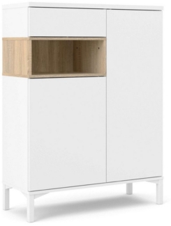 INOSIGN Highboard Roommers, Anrichte, Stauraum, Sideboard, Kommode, Höhe 118 cm, Breite 88,7 cm, 1 offenes Fach mit Rahmen-Optik