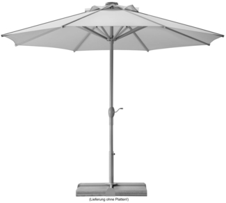 Sonnenschirm Rooftop 350/8 rund, Ø ca. 350 cm silbergrau
